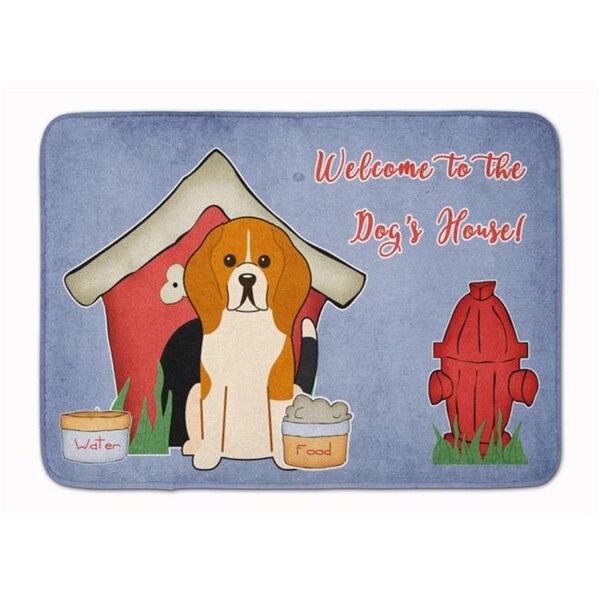 Carolines Treasures Carolines Treasures BB2794RUG Dog House Collection Beagle Tricolor Machine Washable Memory Foam Mat BB2794RUG - main